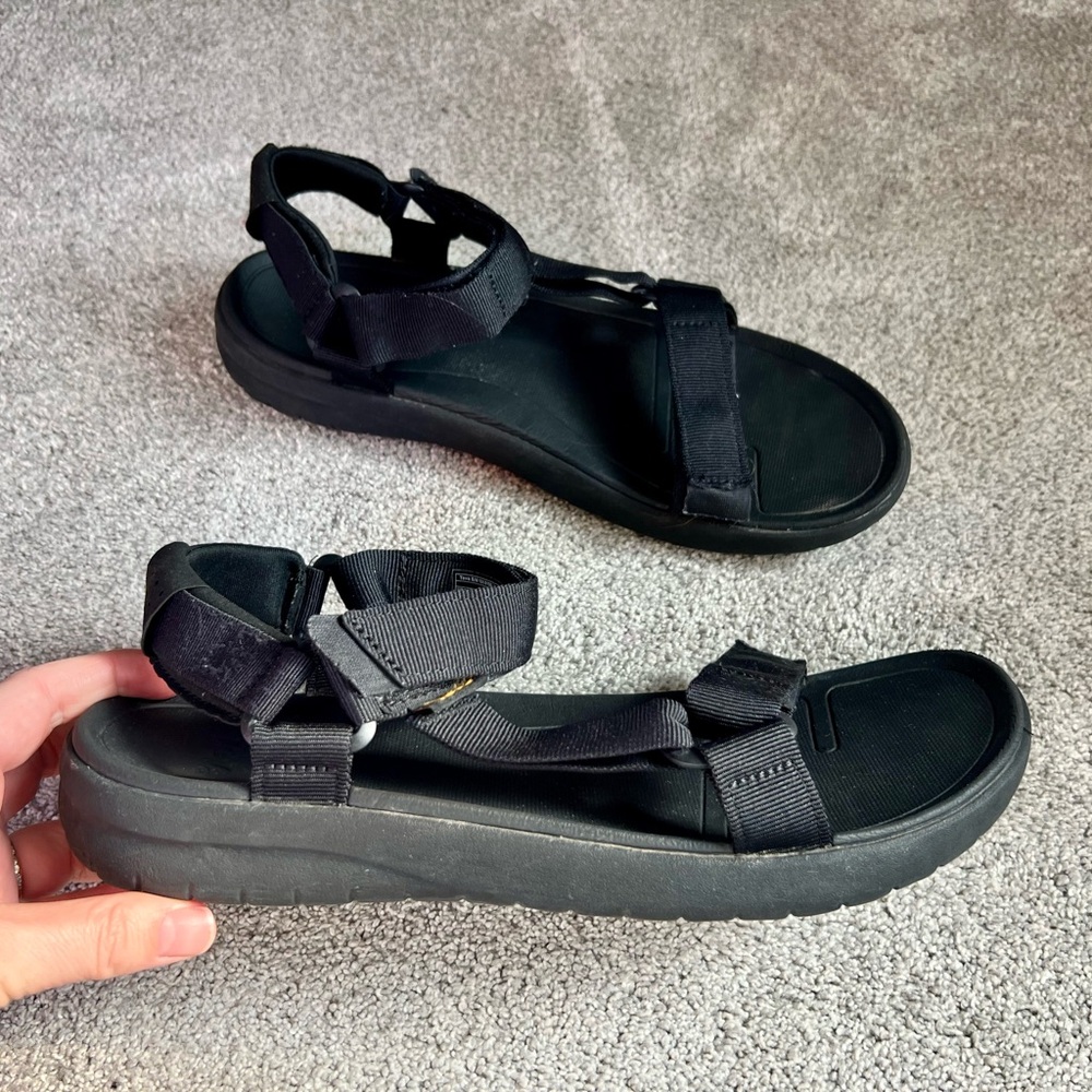 TEVA Hurricane XLT 2 Sandals Men's Size 11 Slingback Black Ankle Strap Hiking